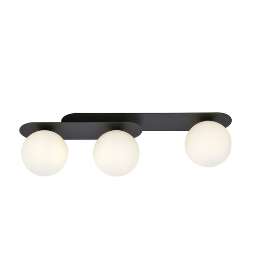 Plaza 3 ceiling lamp black/opal