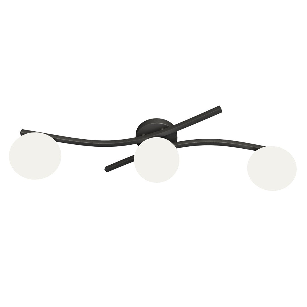 Opus 3 ceiling lamp black/opal