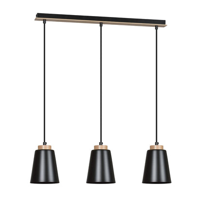Bolero 3 pendant light black