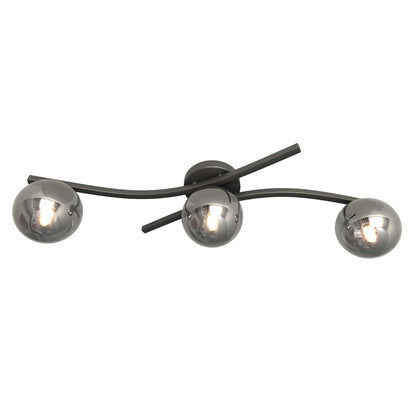 Opus 3 ceiling lamp black/graphite