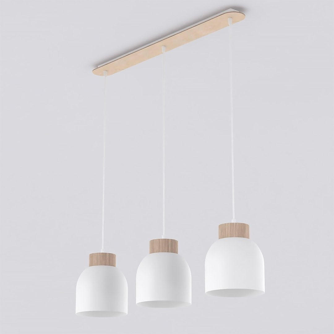 Vigo 3 pendant light white
