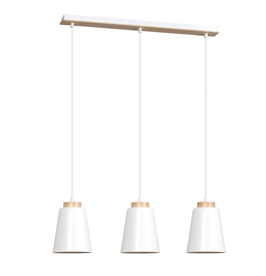 Bolero 3 pendant lamp white