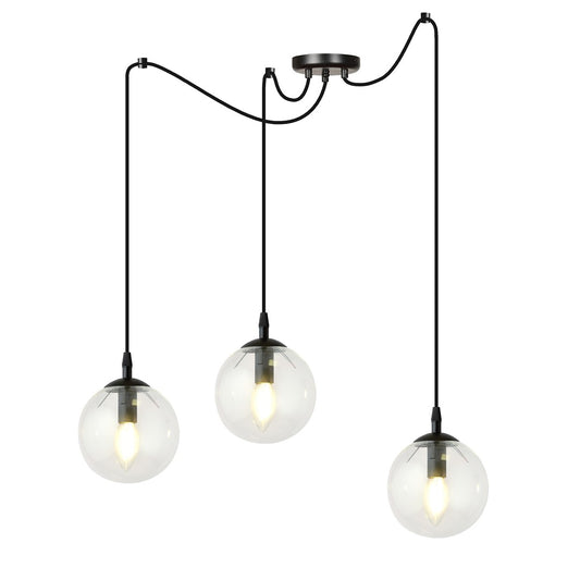Gigi 3 pendant light clear