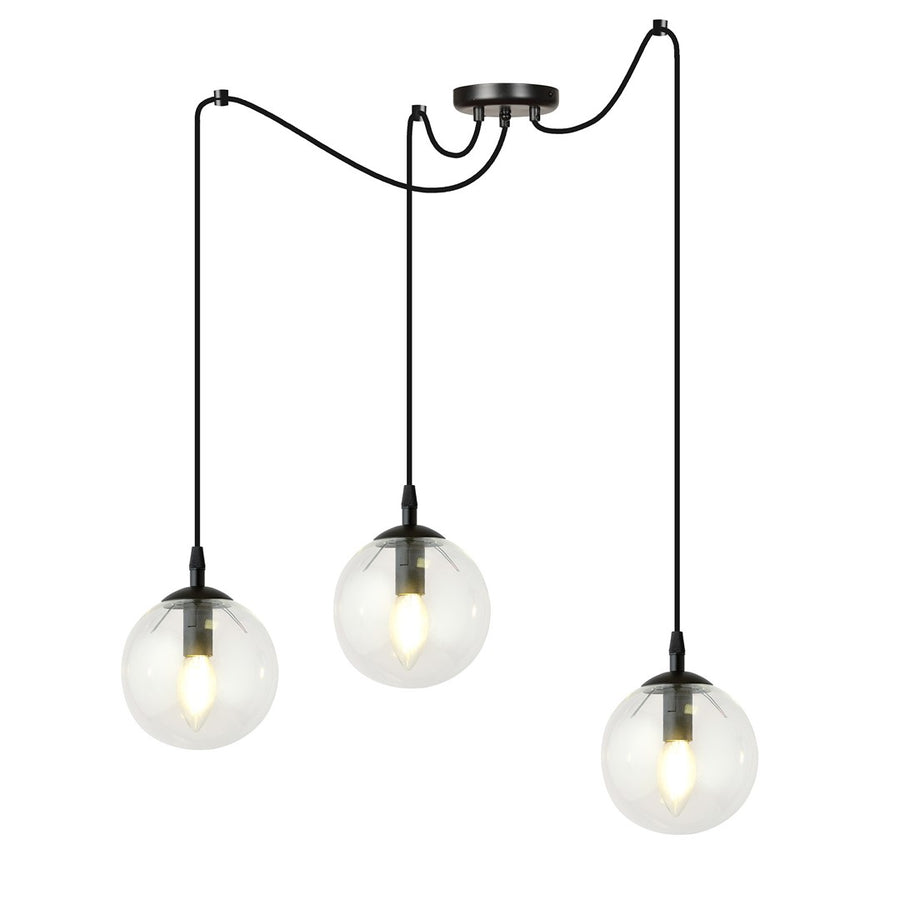 Gigi 3 pendant light clear