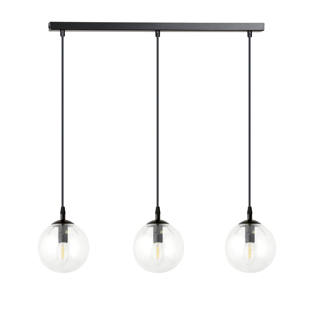 Cosmo 3 pendant light clear