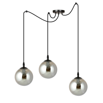 Gigi 3 pendant light graphite