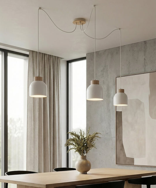 KRU 3 pendant lamp white
