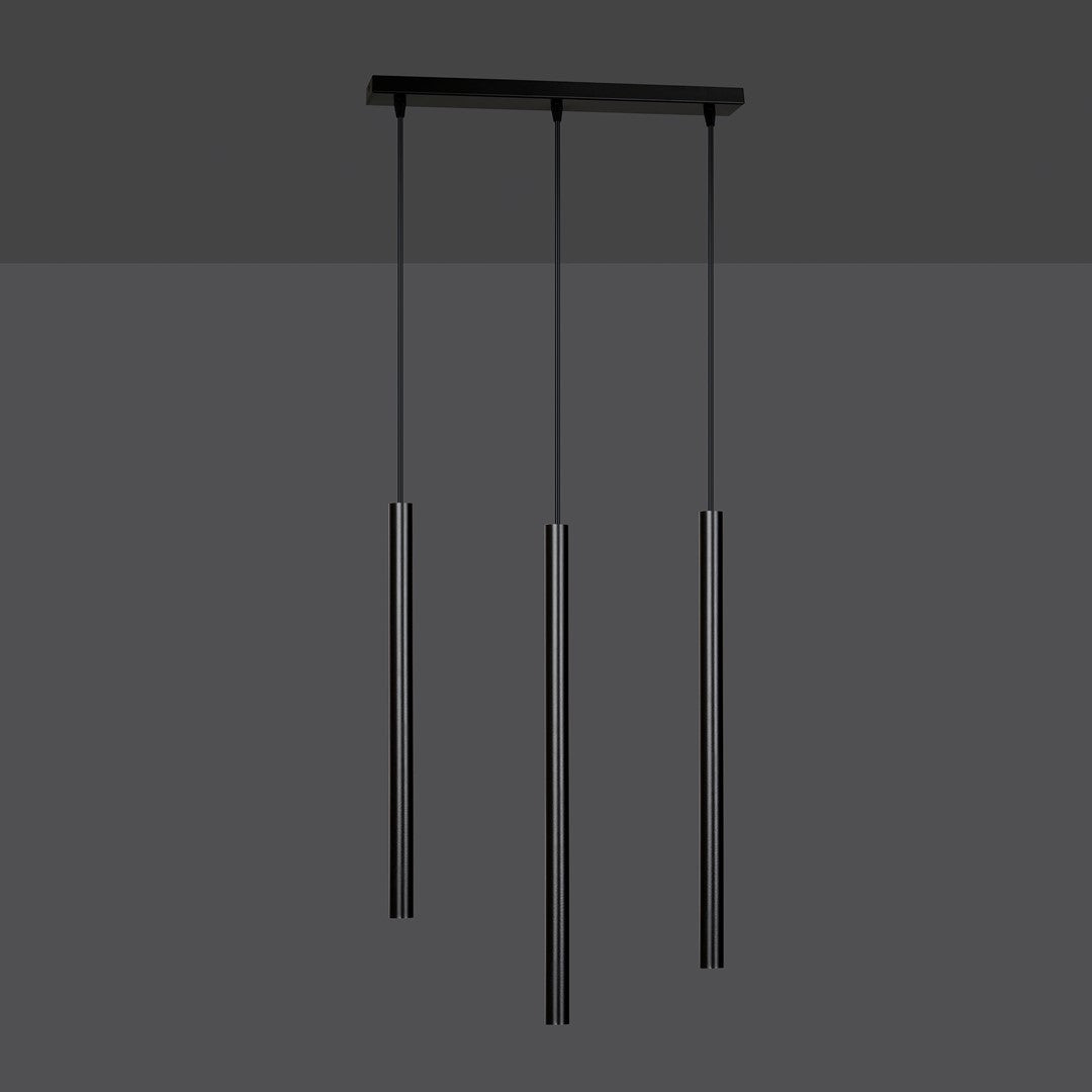 Selter 3 pendant light black