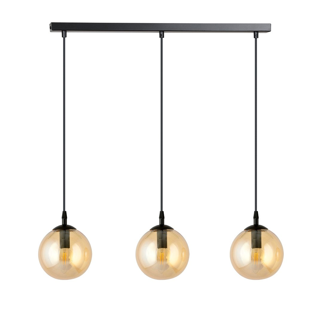 Cosmo 3 pendant light amber