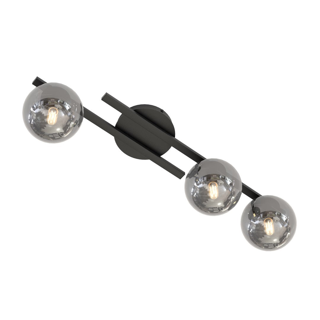 Kairo 3 ceiling lamp black/graphite