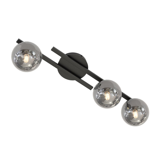 Kairo 3 ceiling lamp black/graphite