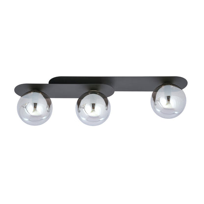 Plaza 3 ceiling lamp black/graphite