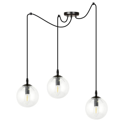 Gigi 3 pendant light clear