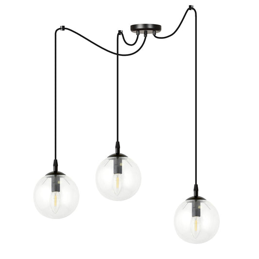 Gigi 3 pendant light clear