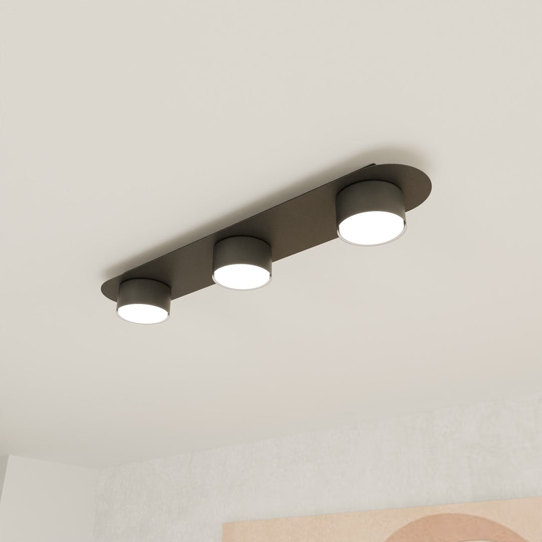 Diaz 3 ceiling lamp black