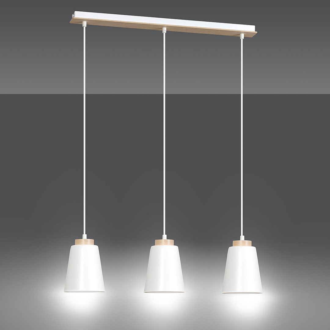 Bolero 3 pendant lamp white