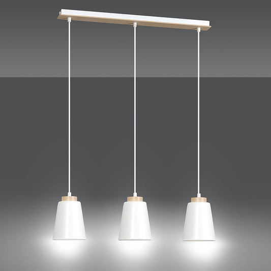 Bolero 3 pendant lamp white