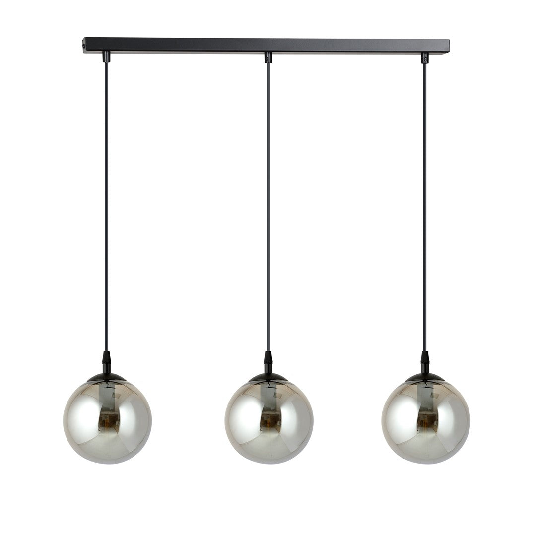 Cosmo 3 pendant light black/graphite