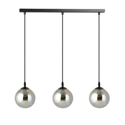 Cosmo 3 pendant light black/graphite