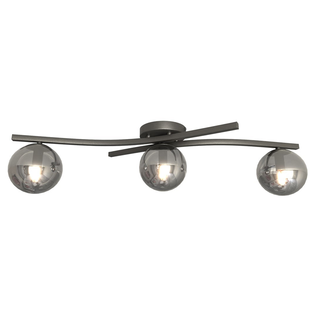 Opus 3 ceiling lamp black/graphite