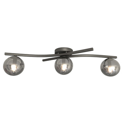 Opus 3 ceiling lamp black/graphite