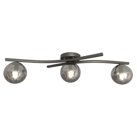 Opus 3 ceiling lamp black/graphite