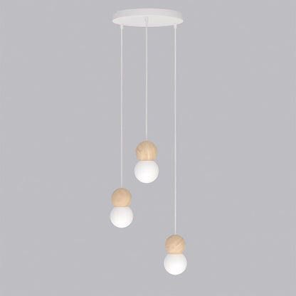 Loop 3 pendant light white
