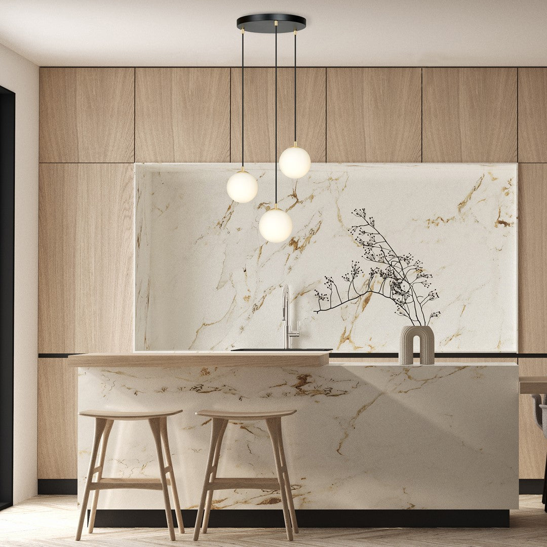 Royal 3 pendant light black