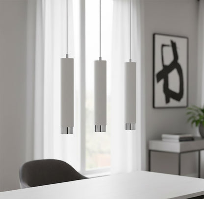 Kibo 3 pendant light white/chrome