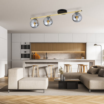 Monza 3 ceiling lamp black/graphite