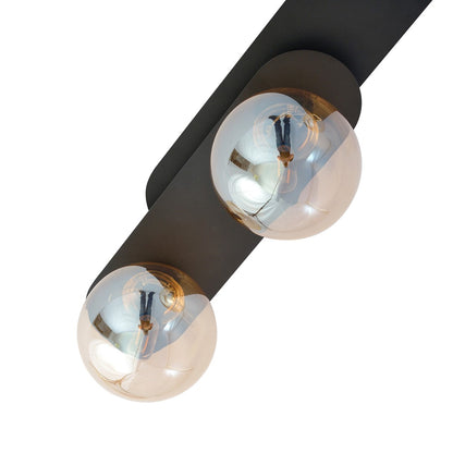 Plaza 3 ceiling lamp black/amber