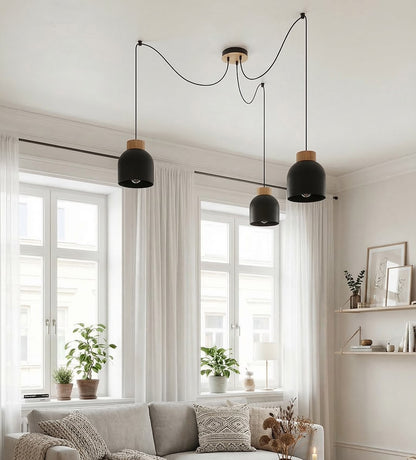 KRU 3 pendant lamp black