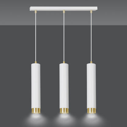 Kibo 3 pendant light white/gold