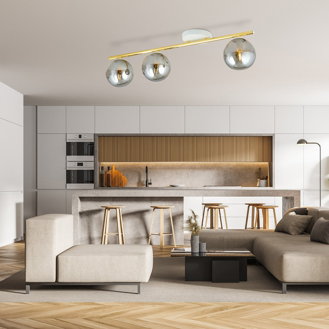 Monza 3 ceiling lamp white/graphite