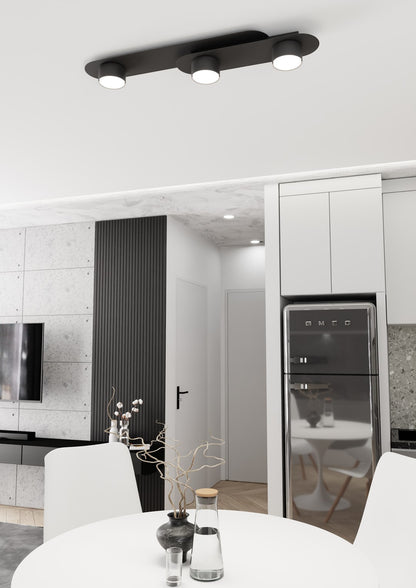 Stilo 3 ceiling lamp black