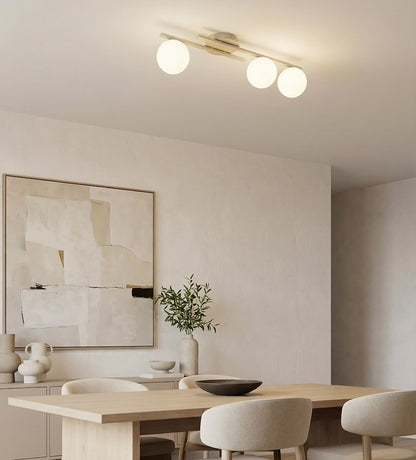 Kairo 3 ceiling lamp mocha/opal