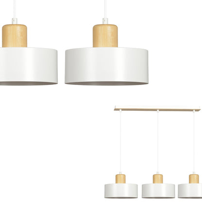 Torin 3 pendant light white