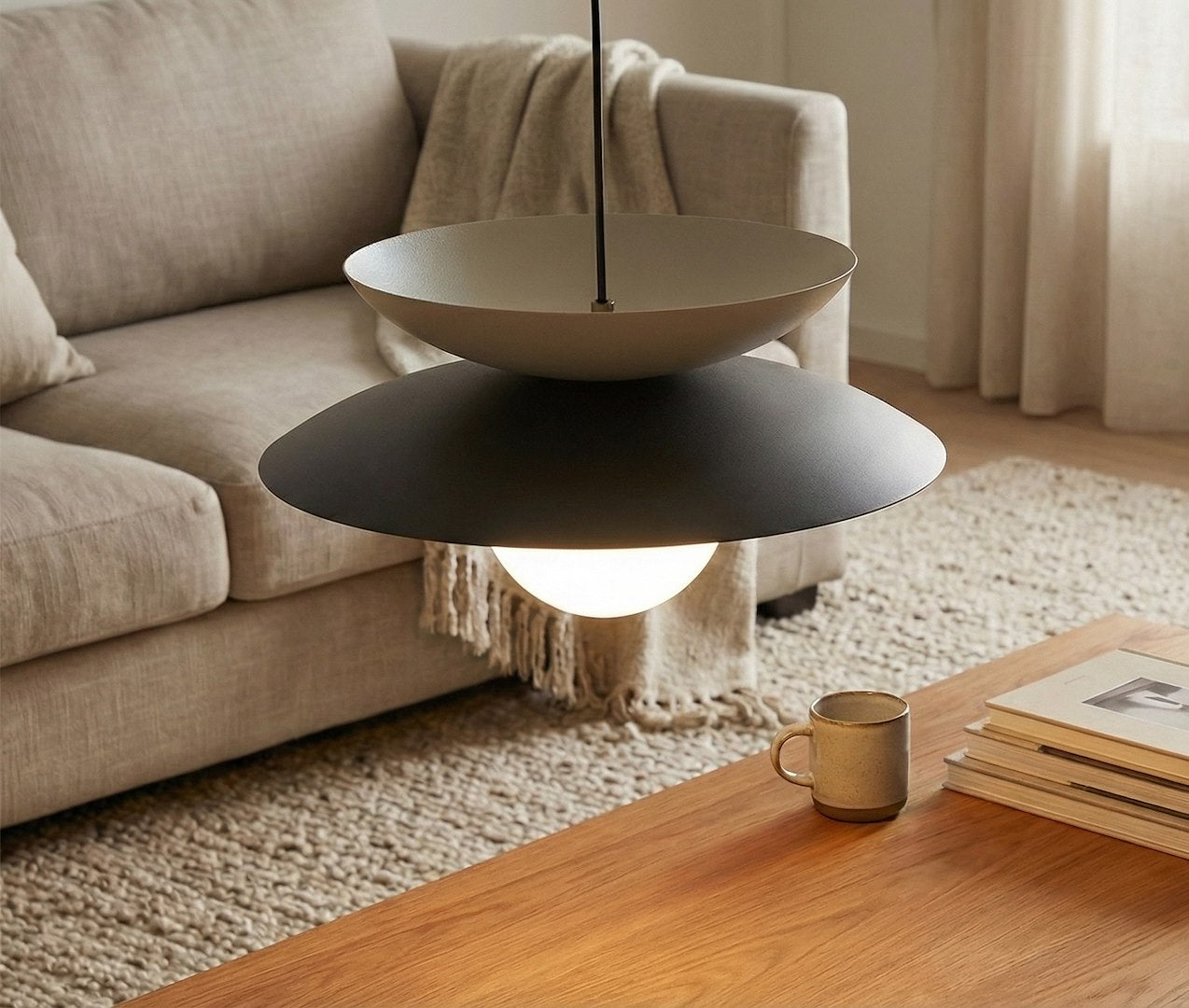 Nagoya 1 pendant light black/mocha