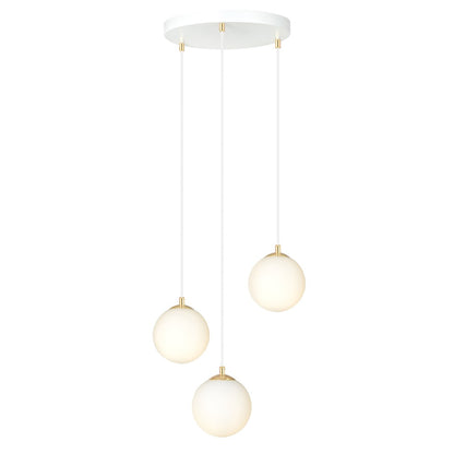 Royal 3 pendant light white