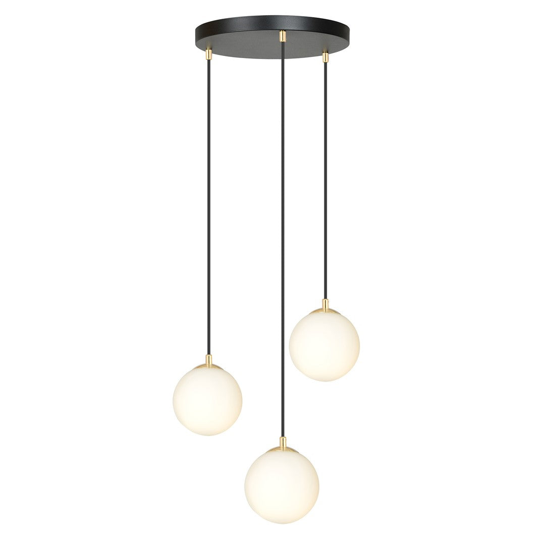 Royal 3 pendant light black