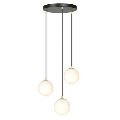 Royal 3 pendant light black