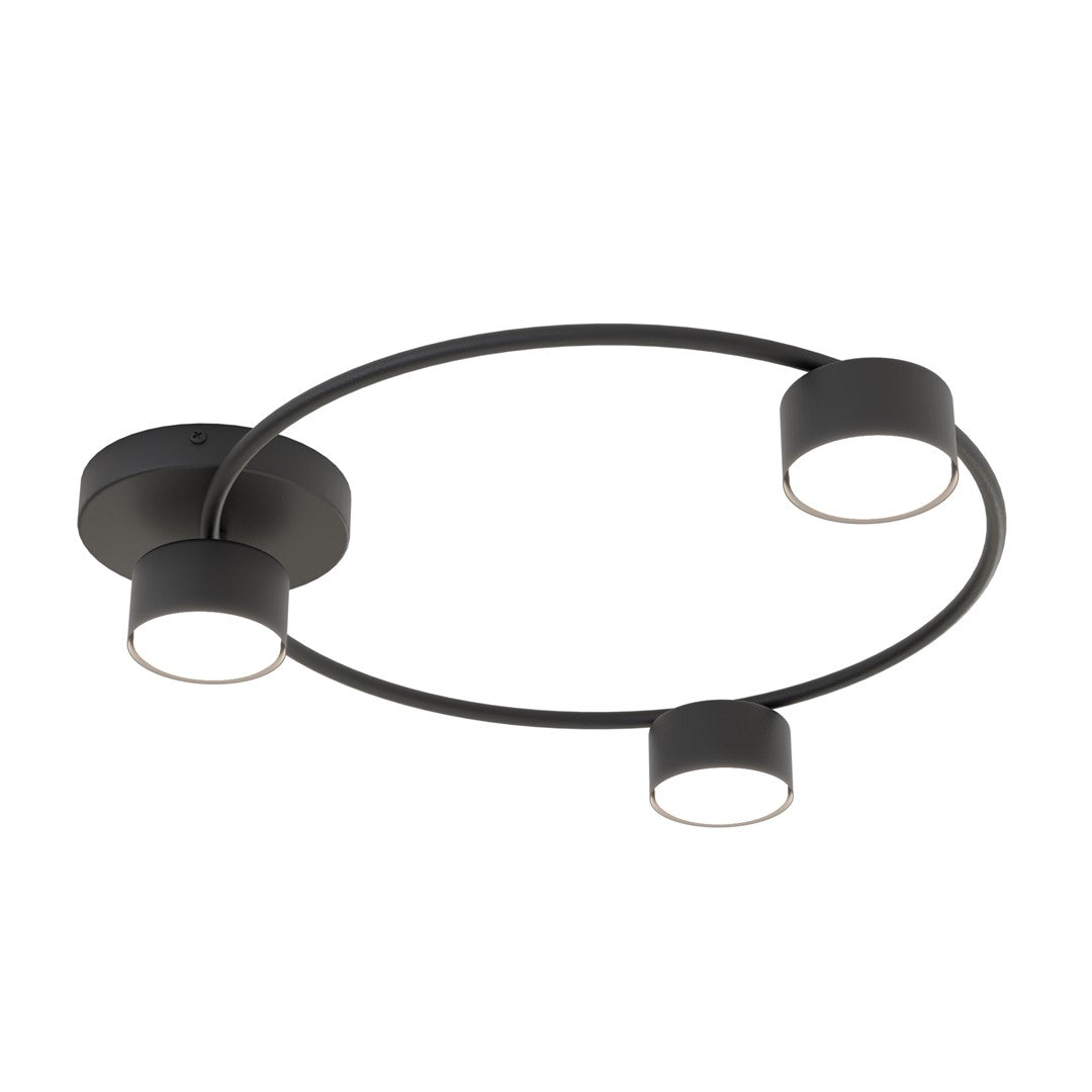 Lucio 3 ceiling lamp black