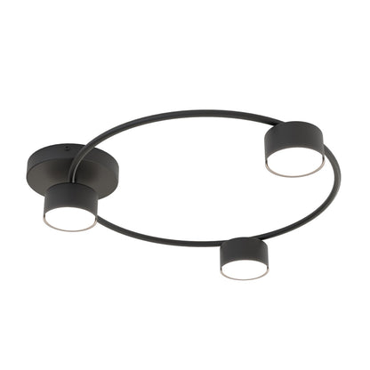 Lucio 3 ceiling lamp black