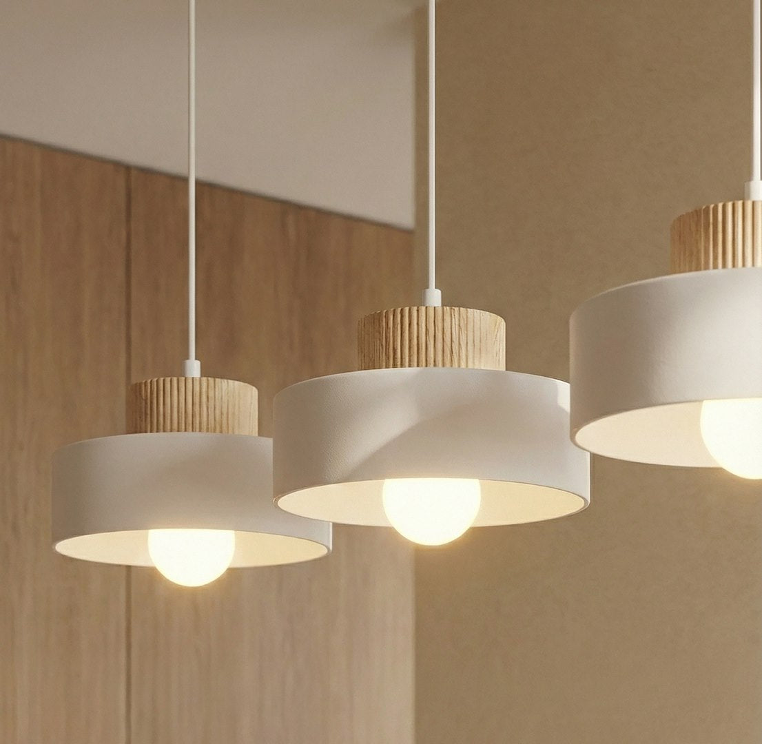Kivi 3 pendant light white