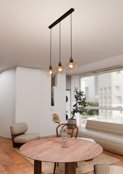 Istar 3 pendant light black/amber