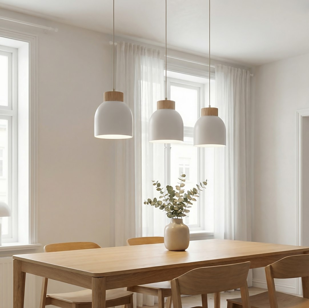 Vigo 3 pendant light white