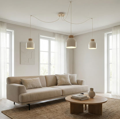 KRU 3 pendant lamp white