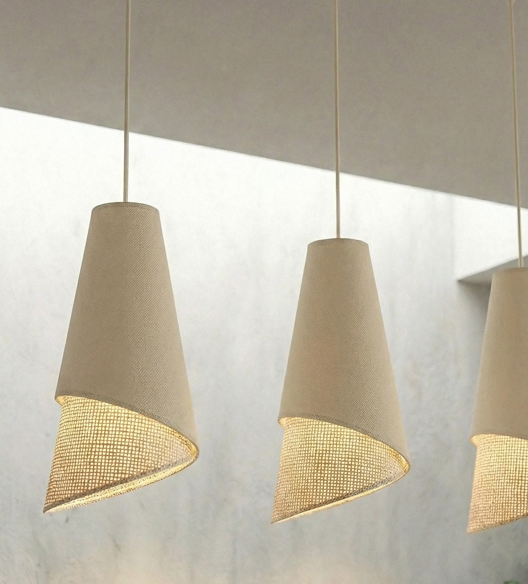 Moda 3 pendant lamp black/rattan
