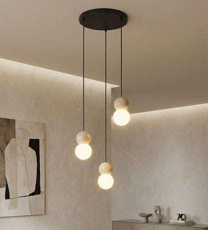 Loop 3 pendant light black