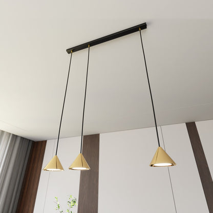 Elit 3 pendant light black/gold